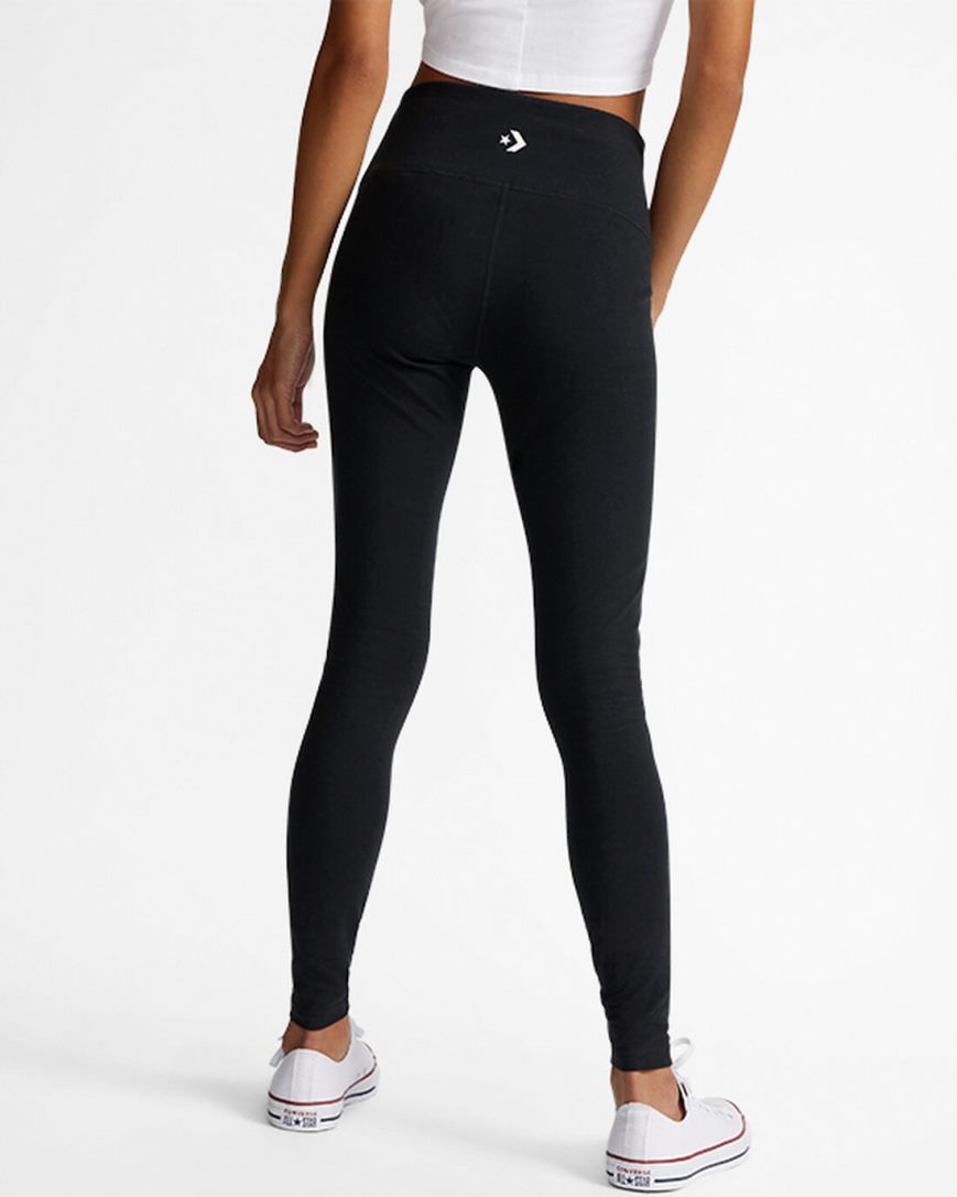 Women's Converse Wordmark Leggings Black | AU 651E3Y